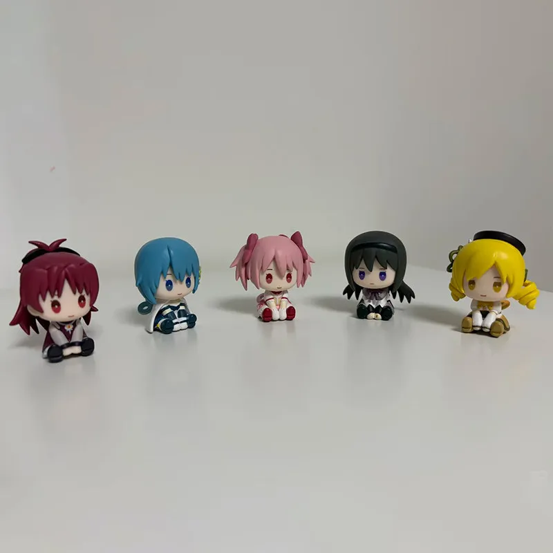Фото Оригинальная коллекционная фигурка BUSHIROAD Puella Magi Madoka Magica Wind-Up Sitting Gashapon: Мадока, Хомура, Мами, Кёко, Саяка – подарок для коллекционеров №3