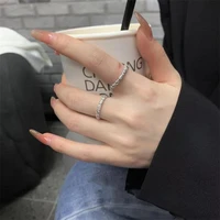 korean ins simple irregular round rings for women punk opening anel minimalist geometry ring men fashion jewelry girl party gift