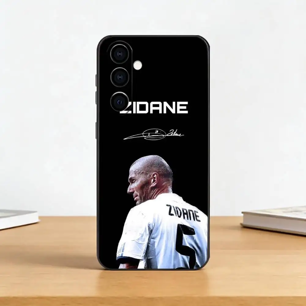 Фото Чехол для телефона Football Player Z-Zinedines Zidane для Samsung Galaxy A73, A72, A71, A70, A53, A52, A51, другие модели, мягкий черный чехол №4