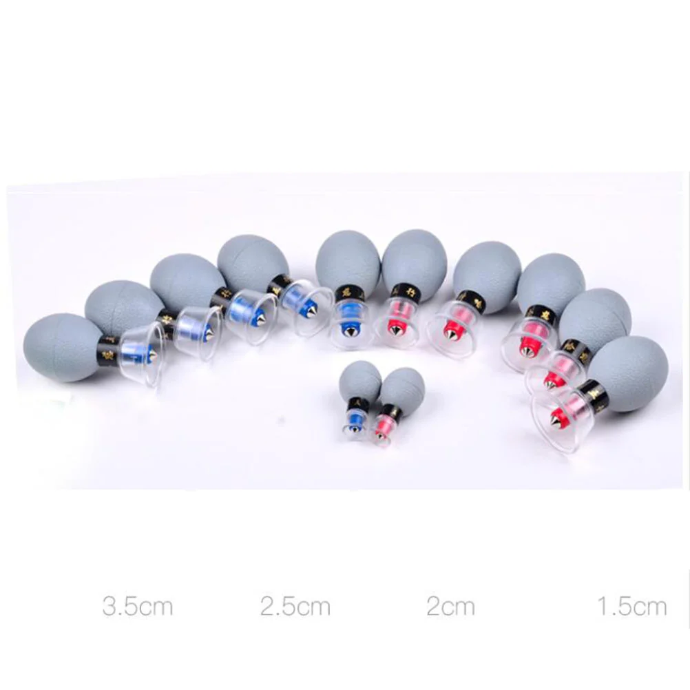 12 шт. чашки вакуумные китайские банки для тела набор домашней лечения с неудобным