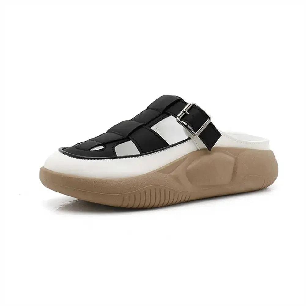 Зеленые сандалии с круглой стопой размер 39 42 женская обувь уличные тапочки для