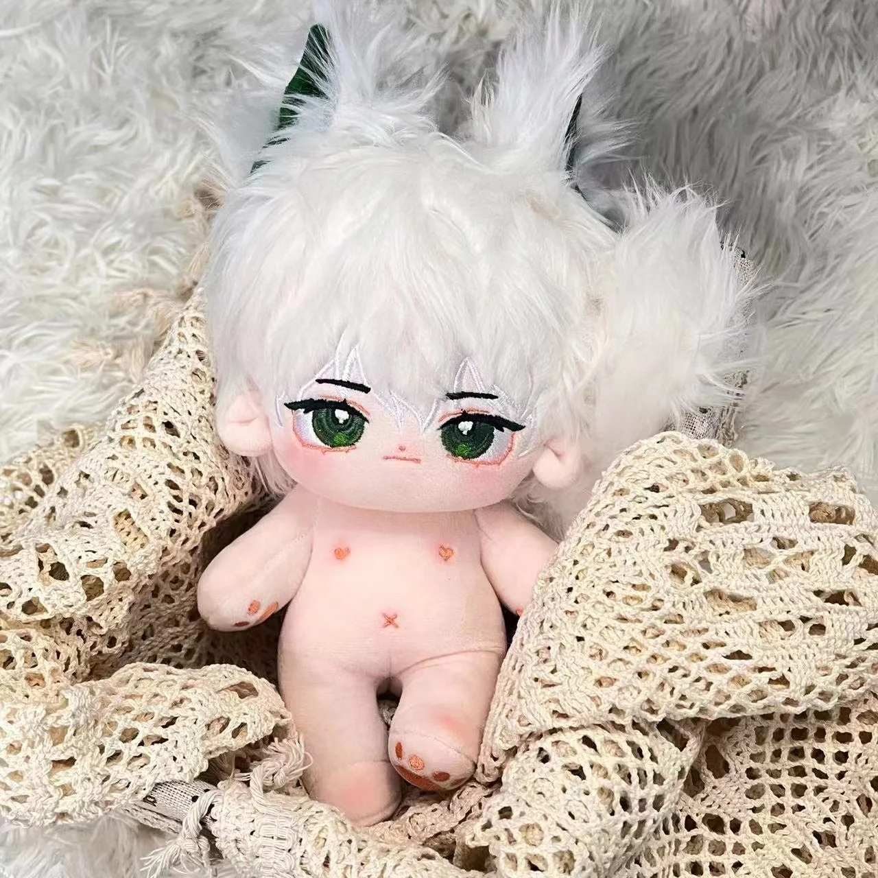 

Cute Guli No Attribute Animal Ear 20cm Plush Cotton Stuffed Doll Body Skeleton Toy Plushie Cartoon DIY Pillow Xmas Gift