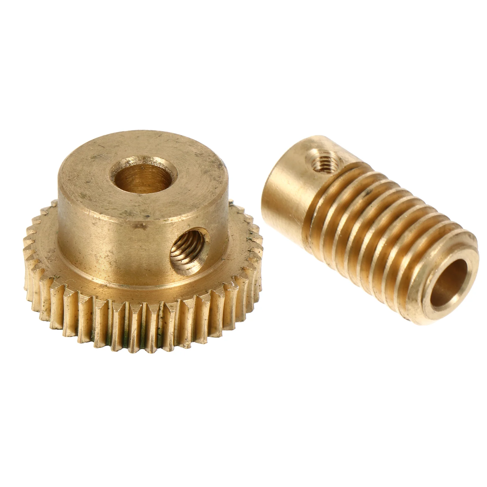 

2 Pcs Small Modulus Worm and Worm Gear Durable Worm Gear Replacement Accessories