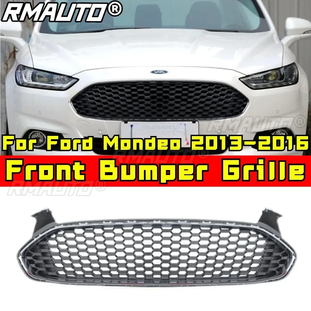 Для Mondeo Racing Grills Автомобильный передний бампер Grill Body Kit Решетка переднего бампера