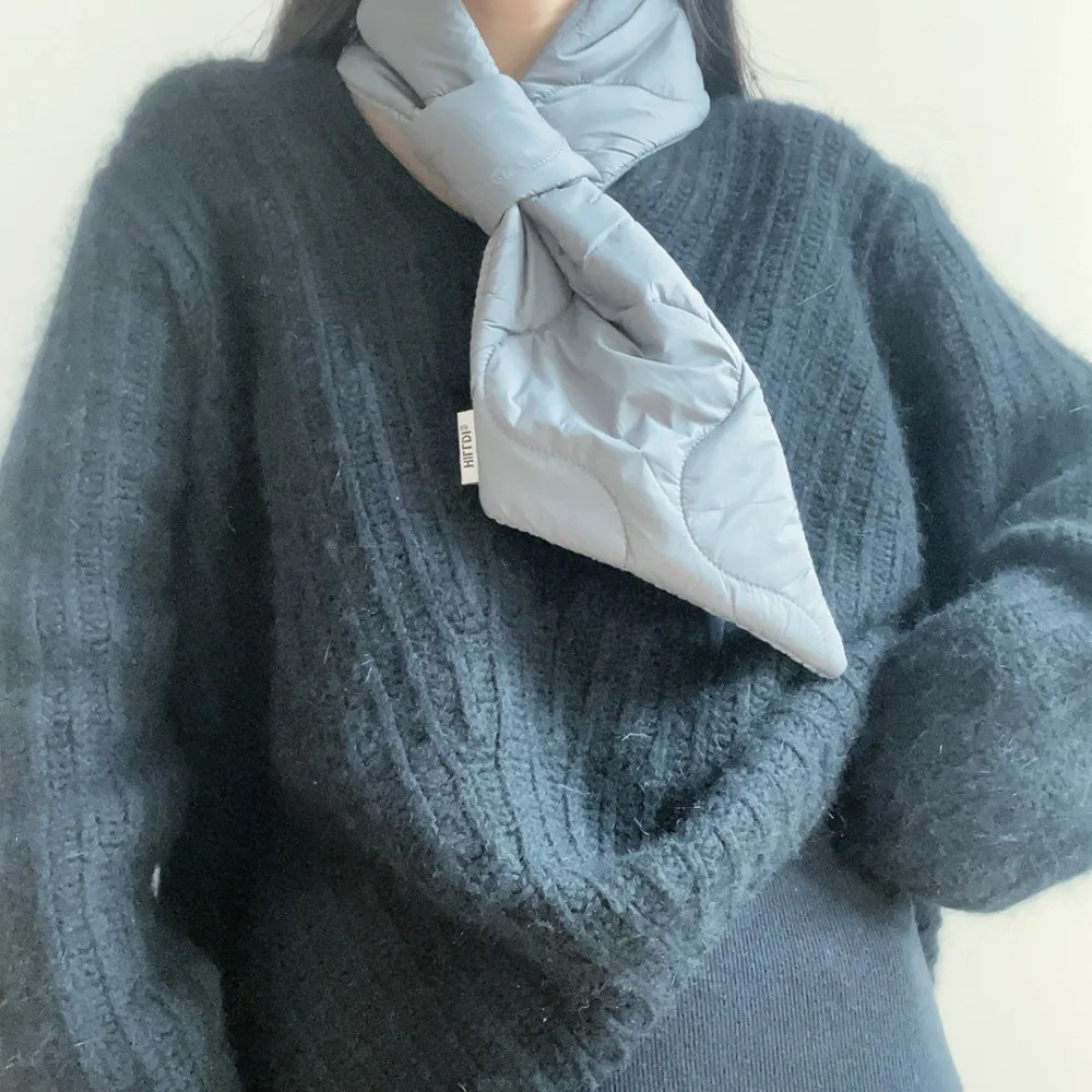 Новый дизайн мягкий шарф с перекрестными перьями сохраняющий тепло корейский