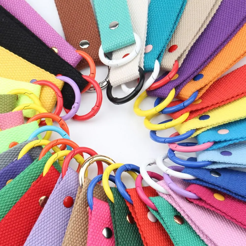 2 шт. держатель для ключей красочная лента веревка брелок простой прочный ремешок