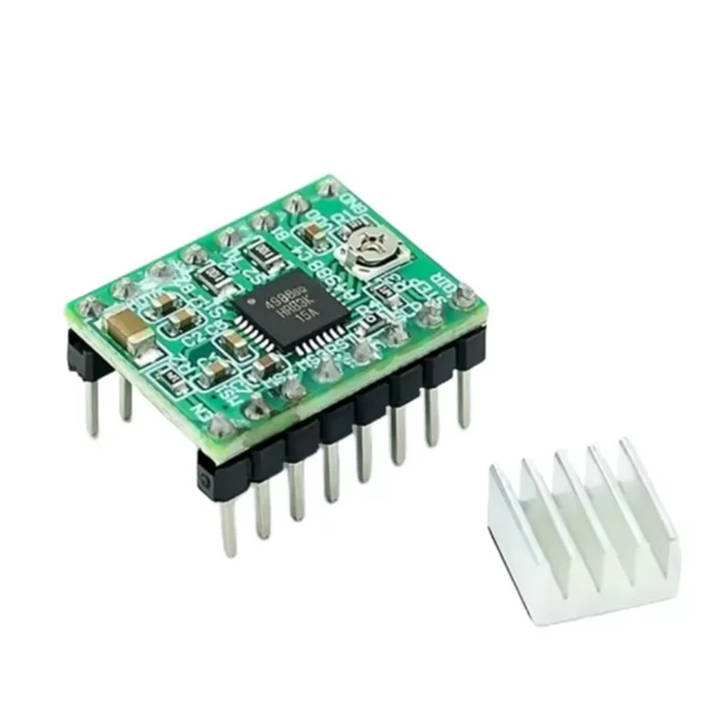 Фото Драйвер шагового двигателя StepStick A4988 DRV8825 с радиатором для 3D-принтеров Reprap RAMPS 1.4 №3