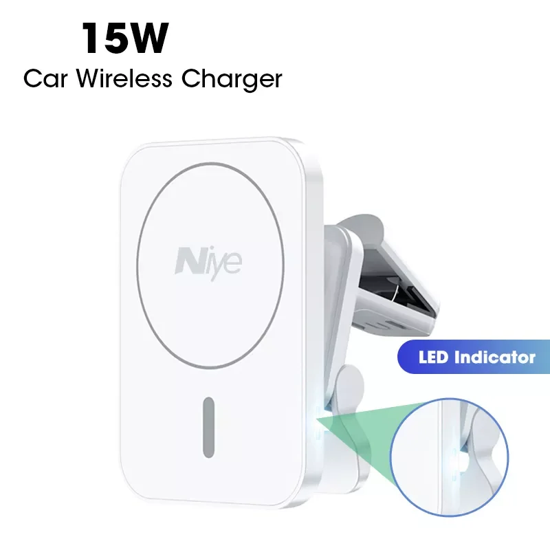 

15W Car Wireless Chargers For iPhone 13 12 Pro Max Mini Magnetic Air Vent Stand Phone Holder Fast Charging Station QI Charger