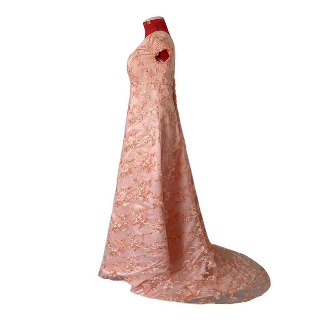 Косплей diy платье Эдвина шарма Костюм Высокая талия Эра бальное костюм розовый