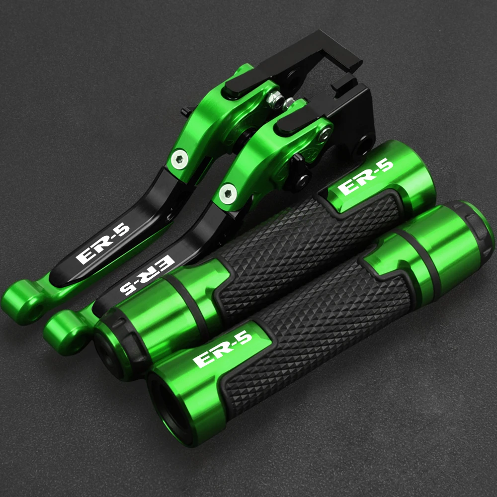 

For KAWASAKI ER-5 ER5 2004 2005 Motorcycle Accessories Extendable Folding Adjustable Brake Clutch Levers Handle Handlebar grips