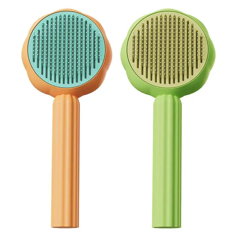 

Cat Shedding Brush Self Cleaning Slicker Brushes For Dogs Cats Pet Grooming Brush Removes Loose Undercoat Mats Tangled Hair