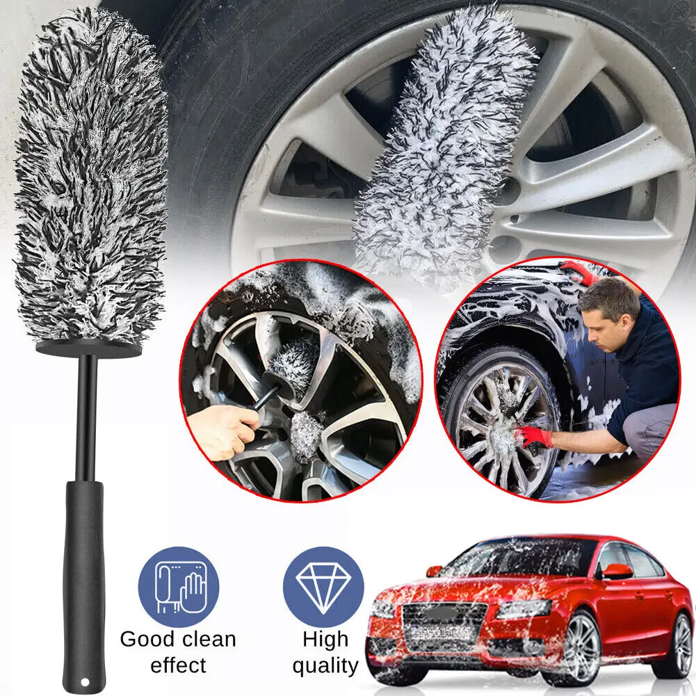 

Car Wheel Brush Kit Washing Cleaner Set Car Cleaning Accessories Wheel Hub Brush Wet And Dry Dual Purpose Car wash brush