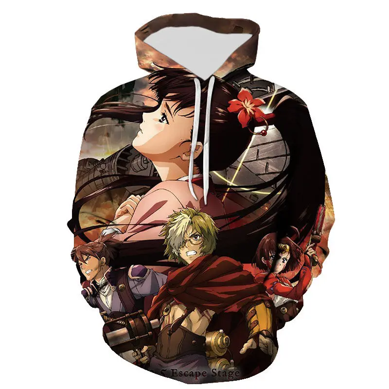 

3D Printed Sweatshirt Men Women Children Hoodies Kabaneri Of The Iron Fortress:The Battle Of Unato Boy Girl Kids Streetwear Tops