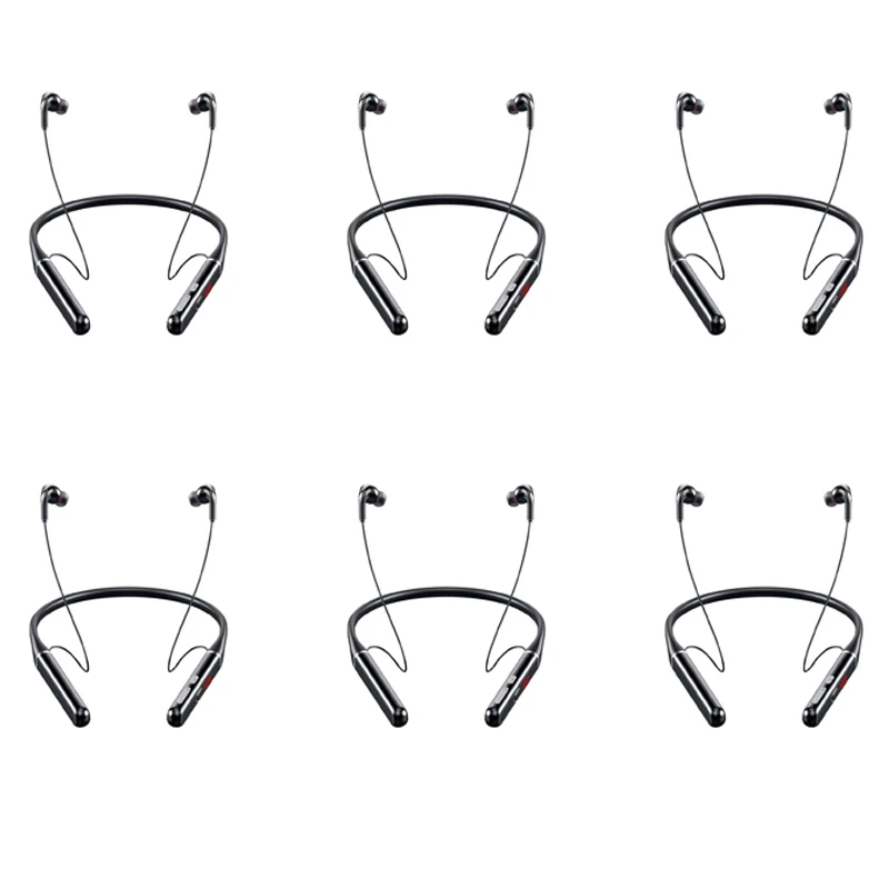 

6X S650 100 Hours Bluetooth Earphones Stereo Wireless Bluetooth Headphones Neckband Noise Cancelling Sports Headset
