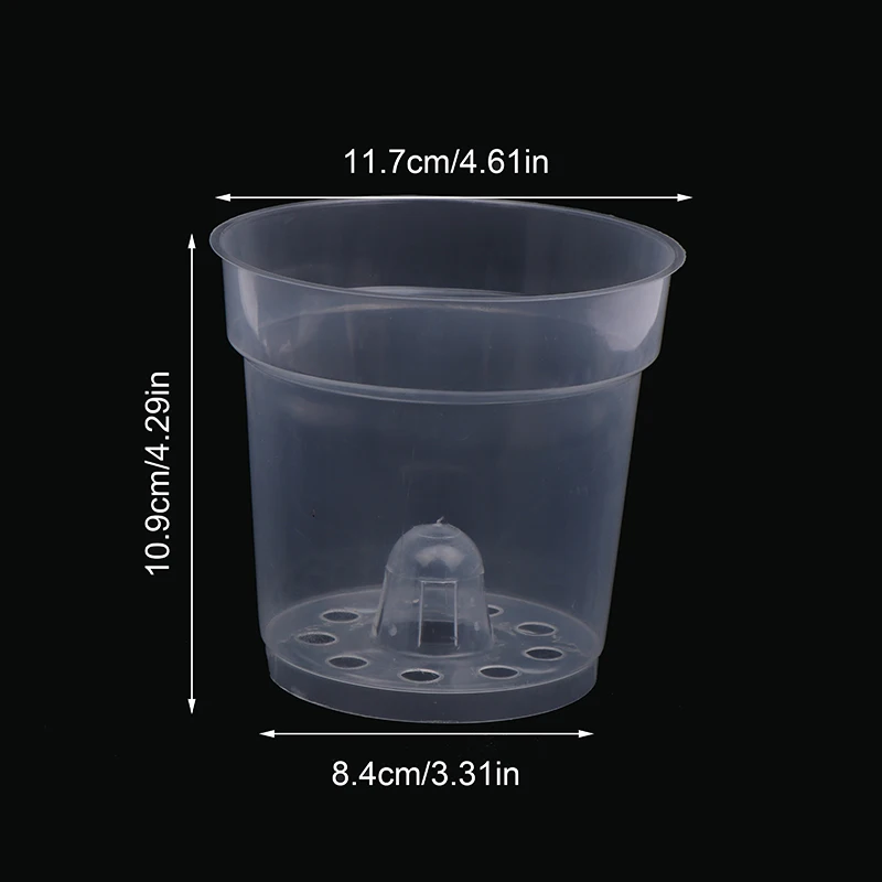 5 шт. прозрачные горшки для растений с дренажным отверстием