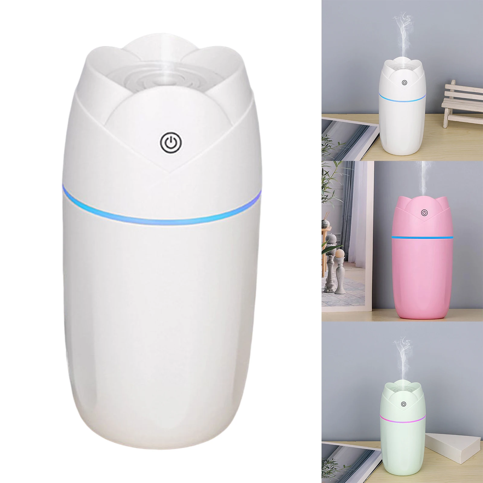 

300ML Cool Mist Maker Air Humidifier Diffuser USB Aroma Humidifier for Car Desktop Office Bedroom Home