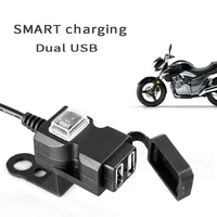 electric vehicle scooter usb charger mobile phone bracket with switch charging mobile phone multi functional waterproof modifica