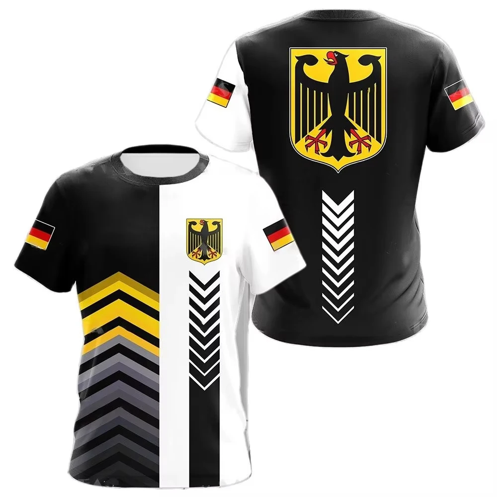 Мужская футболка с немецким национальным гербом и 3D принтом летняя Tough Guy