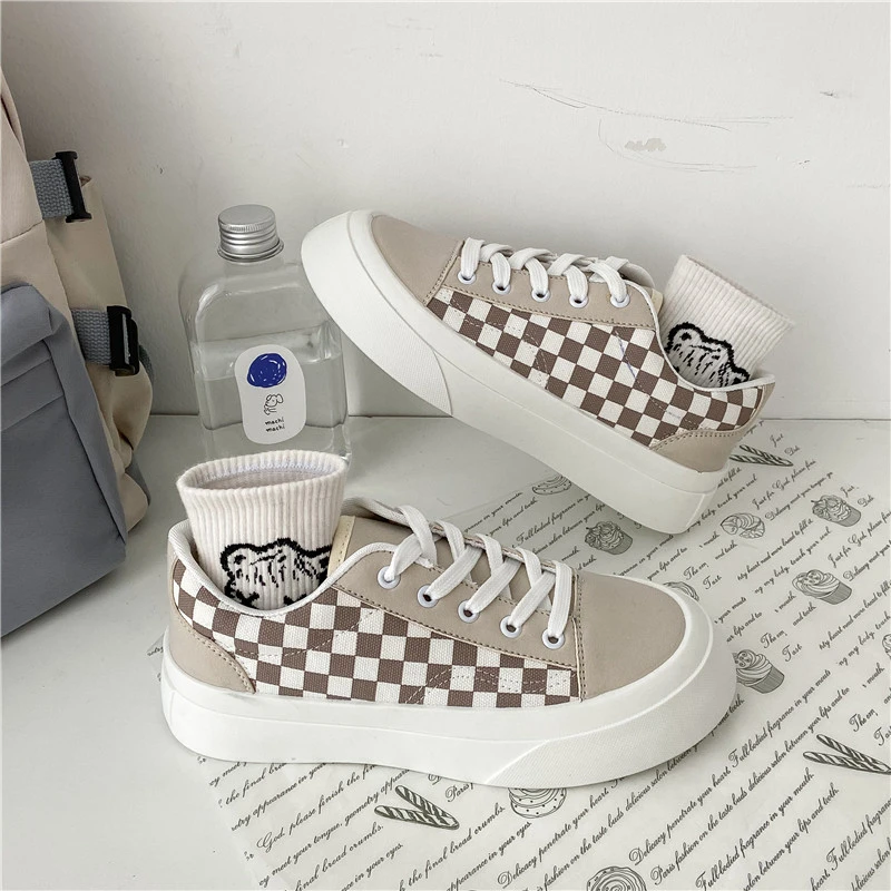 

New Autumn Women Shoe Platform Women's Sneakers Lattice Tennis Female Vulcanized Shoes Fashion Comfortable Woman Winter Shoes