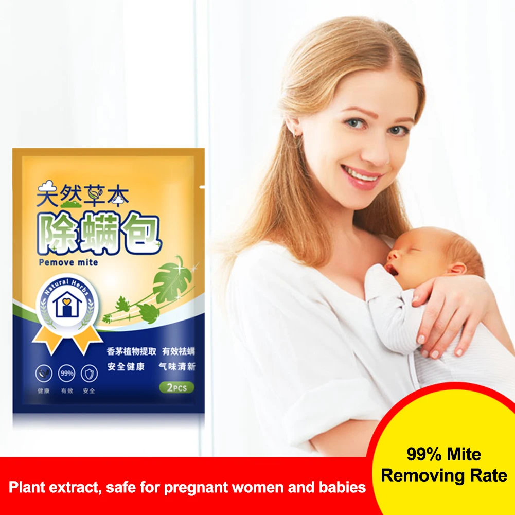

NEW 1 Pack Natural Anti Mite Bag Plant Essence Sachet Mites Bed Bug Removal Eliminator for Bed Pillow Sheet Couch Pet Deodorize