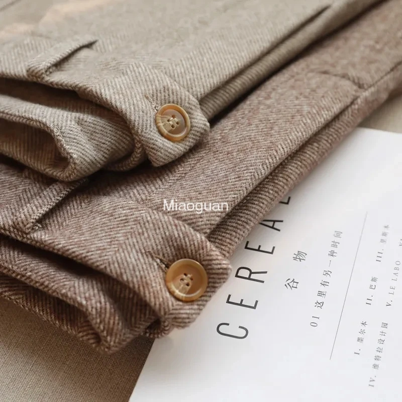 Шерстяные брюки женские шаровары брюки-карандаш новинка 2024 осень-зима