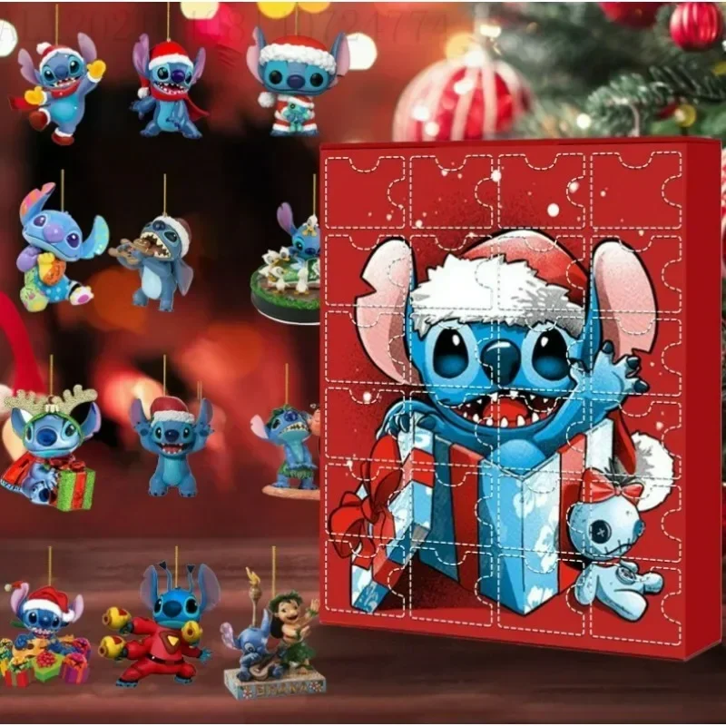 Слепая коробка Диснея стежка креативная рождественская елка маленькие двери