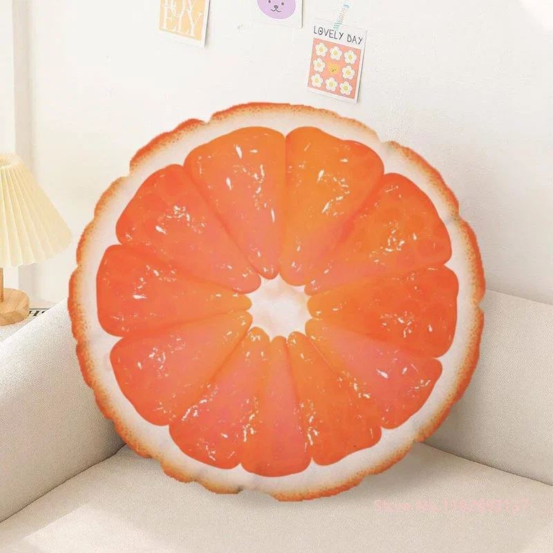 

Круглая декоративная наволочка ZZN Peachskin оранжевого цвета