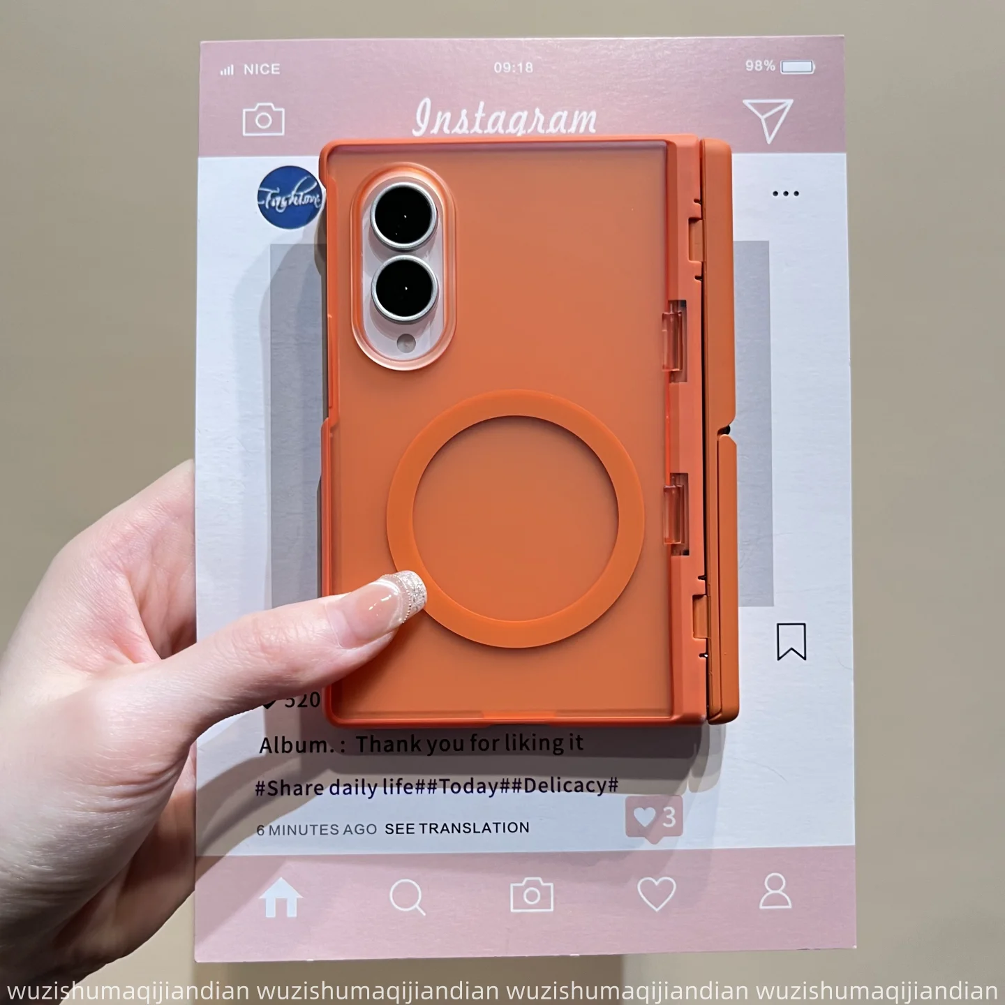 Фото Чехол для Samsung Galaxy Z Fold 8 Wide, прозрачный, с магнитной вертикальной подставкой, защита от падения, для Galaxy Z Fold 8 Wide. №2