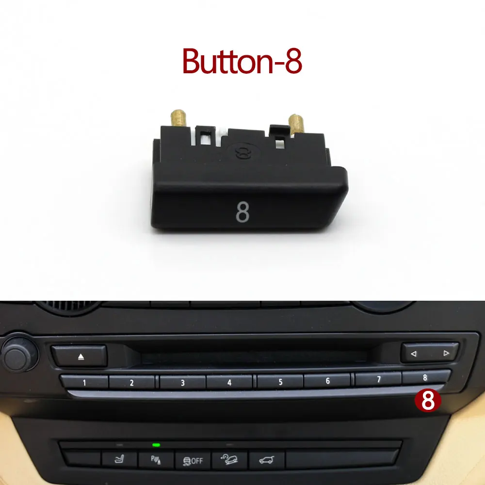 

Передняя приборная панель автомобиля, мультимедийное радио, CD-плеер, цифровая кнопка переключения, крышка для BMW X5 X6 E70 E71 E72 2007-2013 65129228176