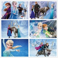 3005001000 pieces disney jigsaw puzzle frozen elsa princess puzzle educational decompressing family game toys for children