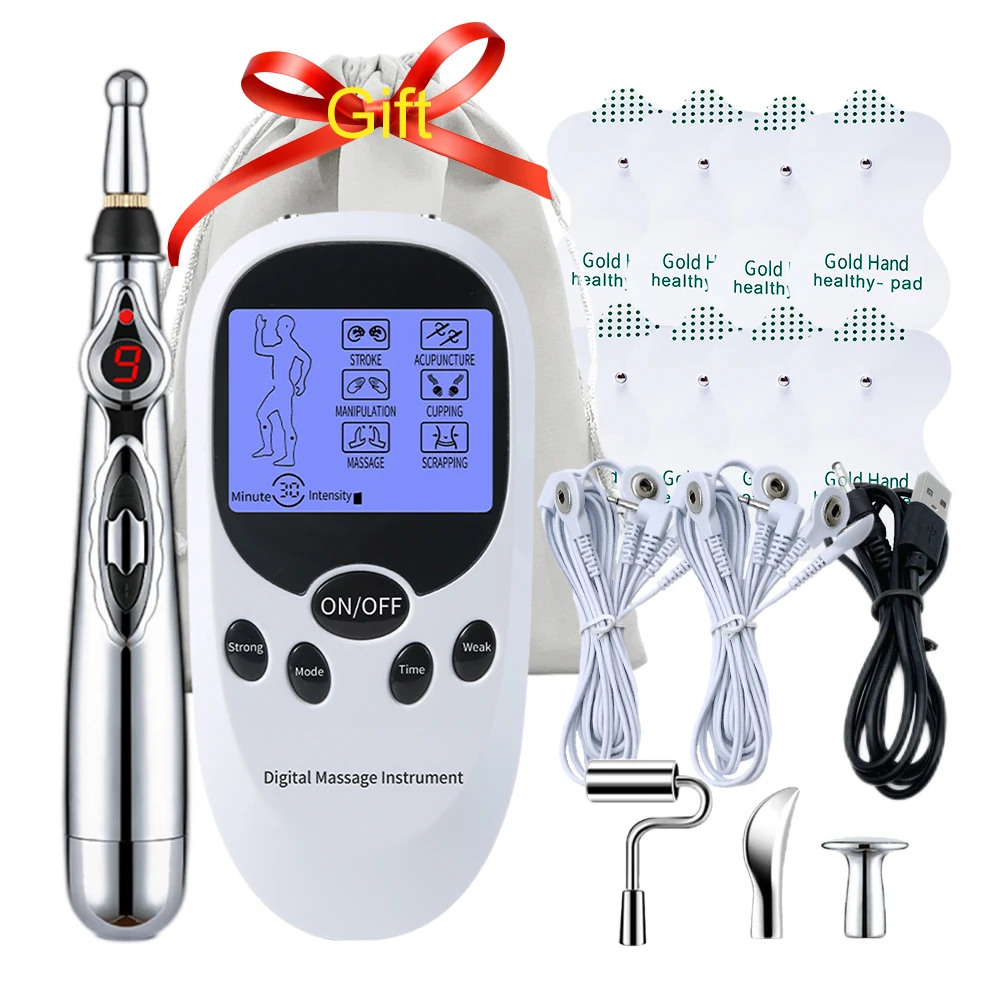 

EMS Muscle Machine Body Massager Relaxation Treatments Tennis Acupuncture Pen Massage Tens Fisioterapia Muscle Electrostimulator