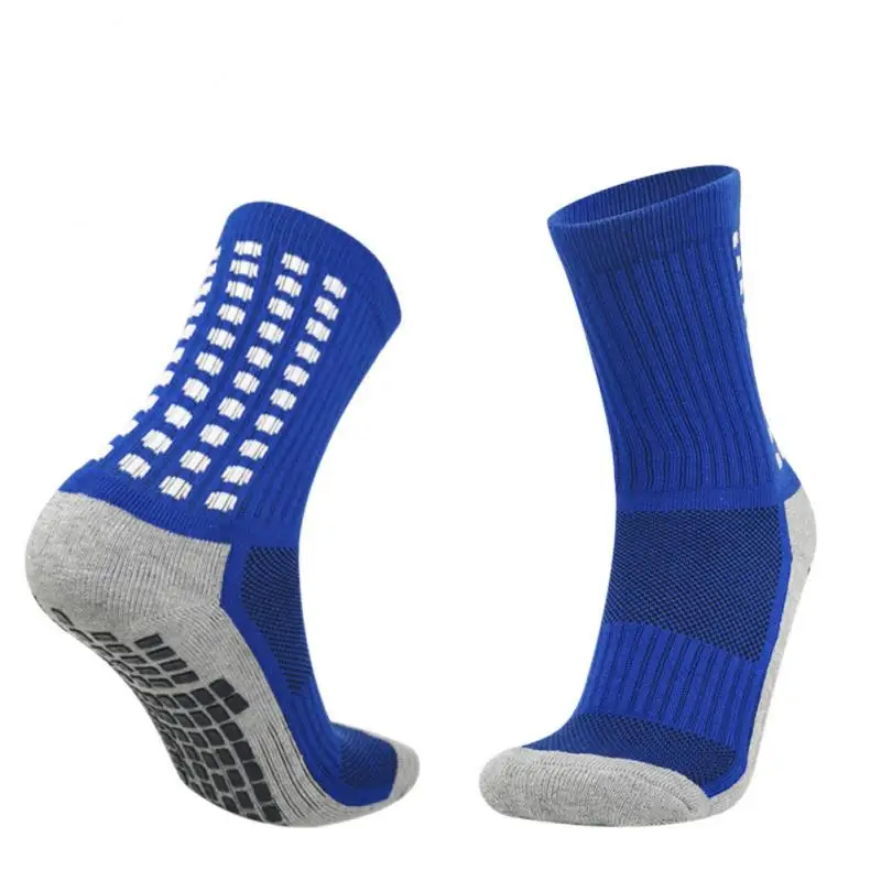 

1pair Football Socks Round Silicone Suction Cup Grip Anti Slip Soccer Socks Sports Men Women Baseball Rugby Socks