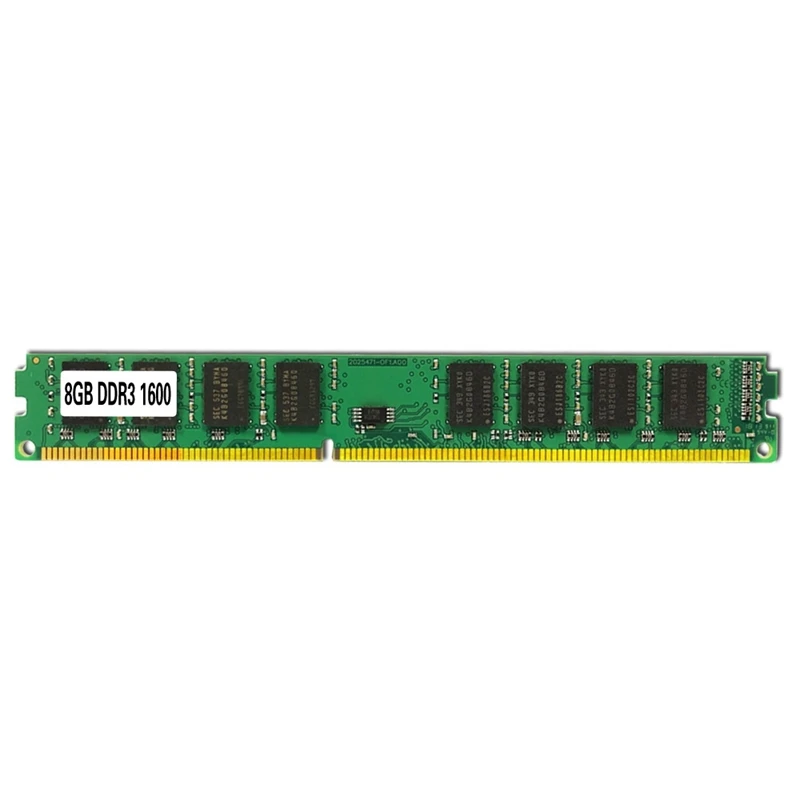 

HOT-DDR3 8G RAM Memory 1600Mhz PC3-12800 DIMM 240 Pin Desktop Memory Module Small Board Double-Sided 16 Particles
