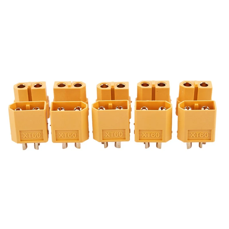 

5 X Pairs RC XT60 Male & Female PAIR Battery Connector + Heat Shrink