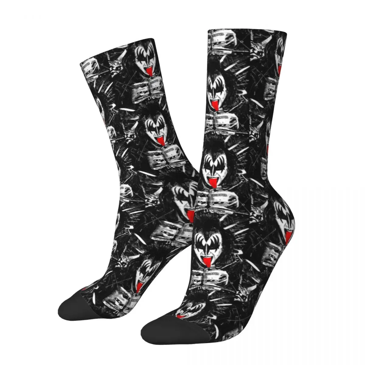 

The Demon - Ink Original The Demon Kiss Band Unisex Winter Socks Running Happy Socks street style Crazy Sock