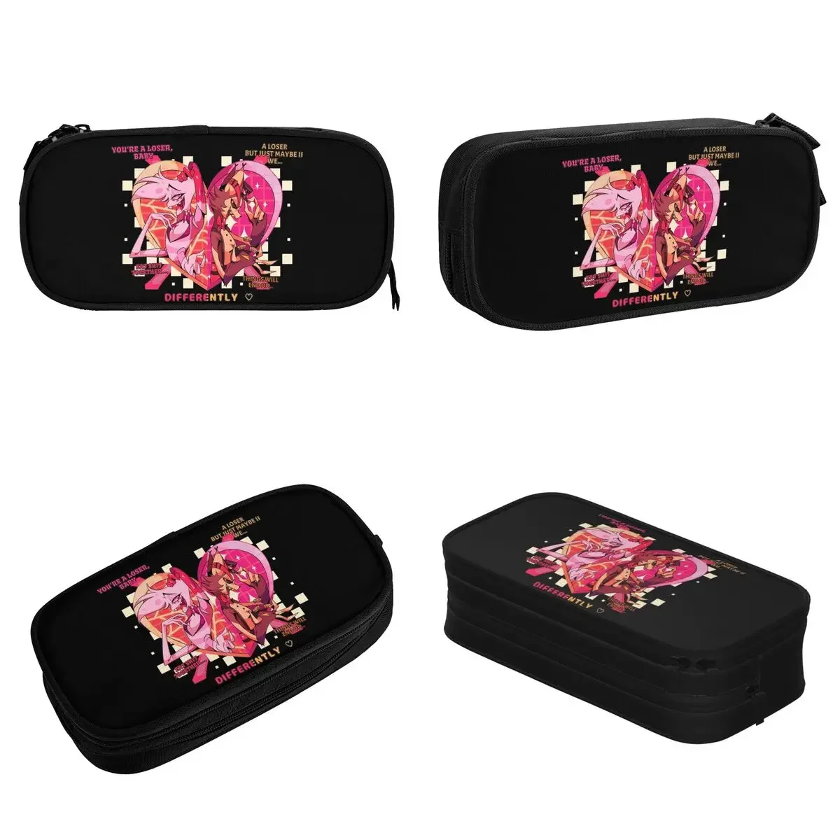 Пеналы для карандашей Hazbins с изображением ангела и шелухи большой держатель