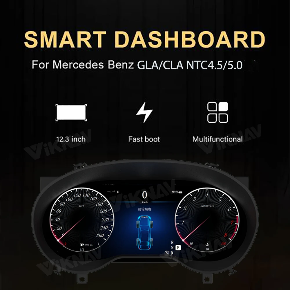 Viknav 12 3 &quotцифровой кластер для Mercedes Benz GLA/CLA 2015-2018 Linux системный вертикальный экран