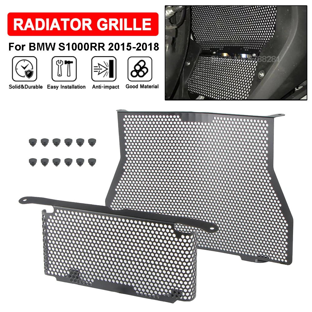 

Motorcycle Radiator Grille Guard For BMW S1000RR 2015 2016 2017 2018 S 1000 S1000 RR Oil Cool Water Tank Grill Protection Cover