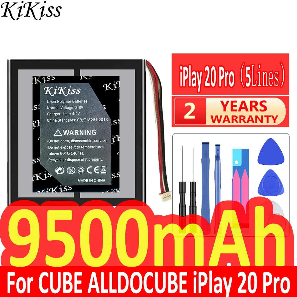 

9500mAh KiKiss Powerful Battery iPlay 20Pro for CUBE ALLDOCUBE iPlay 20 Pro / iPlay 20 iPlay20 Tablet