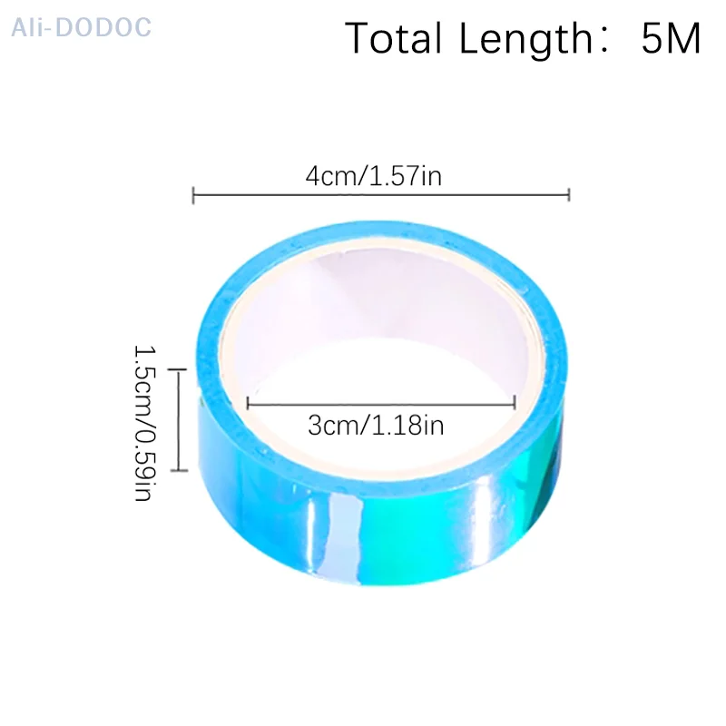 500 см голографическая RG призматическая блестящая лента обручи палка