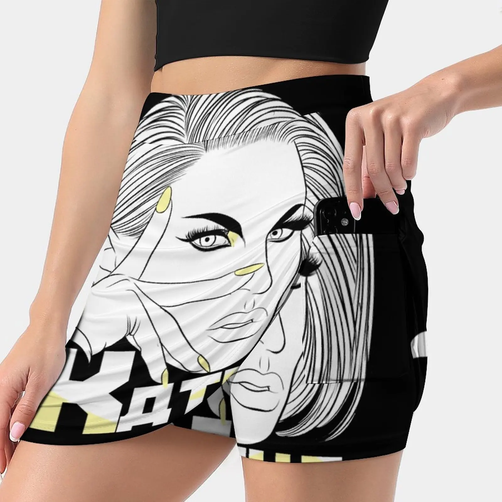

Женская юбка Katya в эстетике, новые модные короткие юбки Katya Zamo Katya Zamolodchiova Drag Queen Drag Race Rpdr