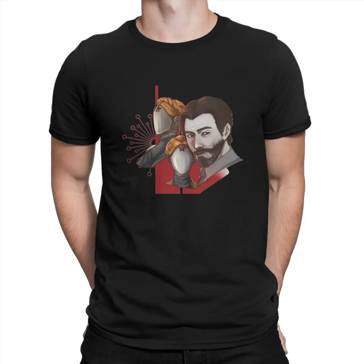 

Men T-Shirts Classic Novelty Pure Cotton Tee Shirt Short Sleeve Atomic Heart T Shirt O Neck Clothes Gift Idea