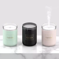 280ml air humidifier led candle ultrasonic cool mist essential oil diffuser usb aroma lamp car purifier fogger mist maker