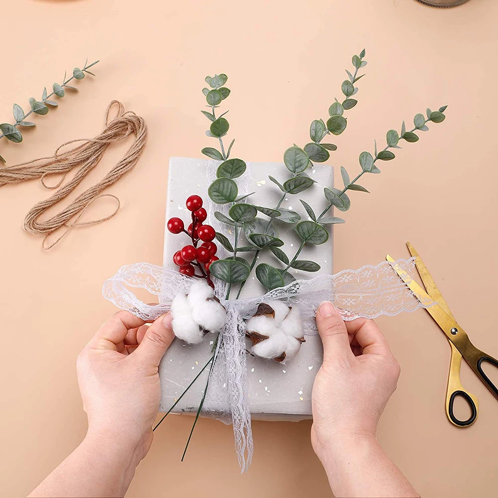 20 шт. 38 см домашние искусственные листья эвкалипта цветочный домашний декор