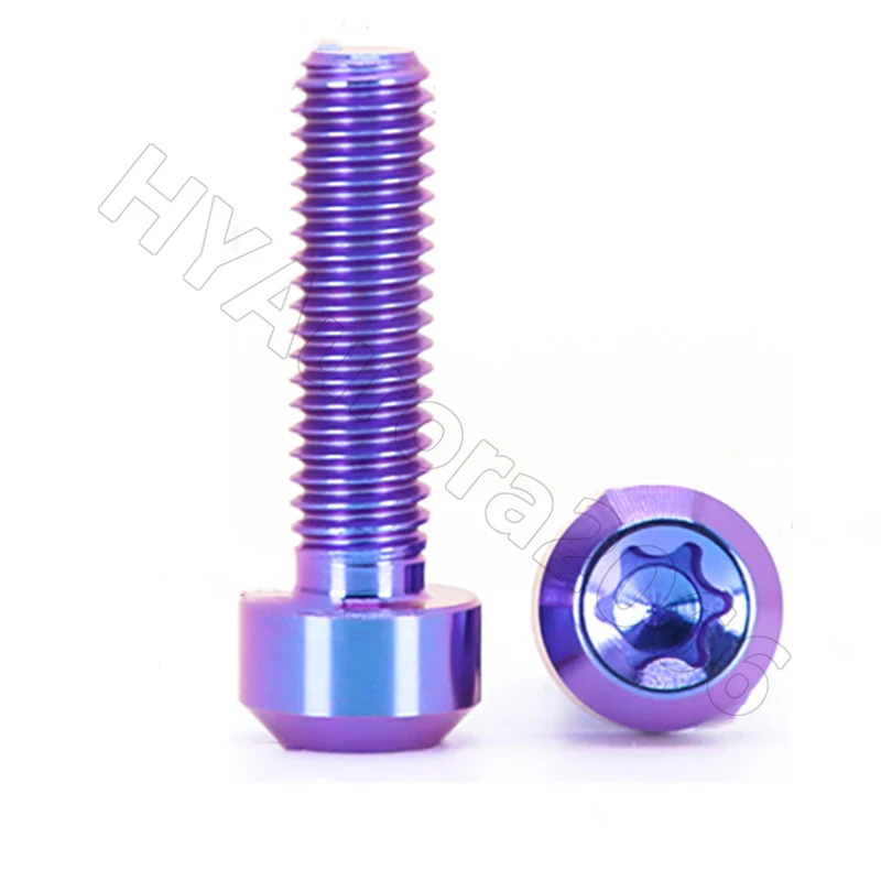 

Титановый винт Torx GR5 T25 T30 с анодированной красочной головкой M4 M5 M6 M8 для велосипедного дискового тормоза, обновление аэрокосмического класса