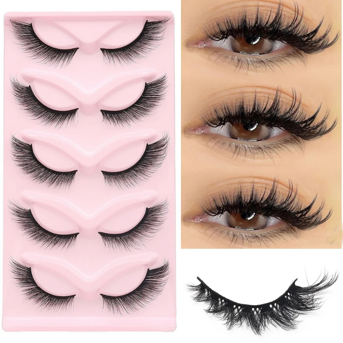 

Natural False Eyelashes Fake Lashes Long Makeup 3d Mink Lashes Extension Eyelash Mink Eyelashes for Beauty Eyelashes Makeup
