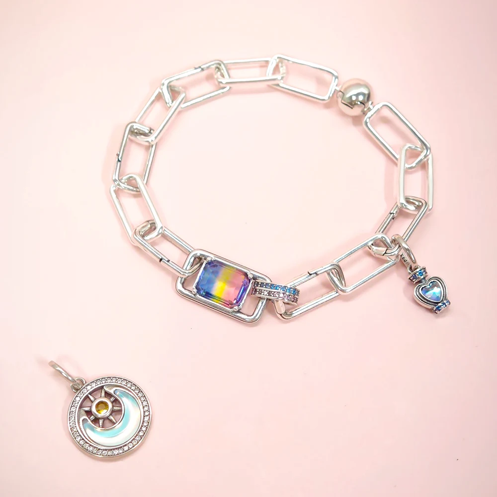 Браслеты ME из стерлингового серебра 925 пробы подходят для сердца оригинальные