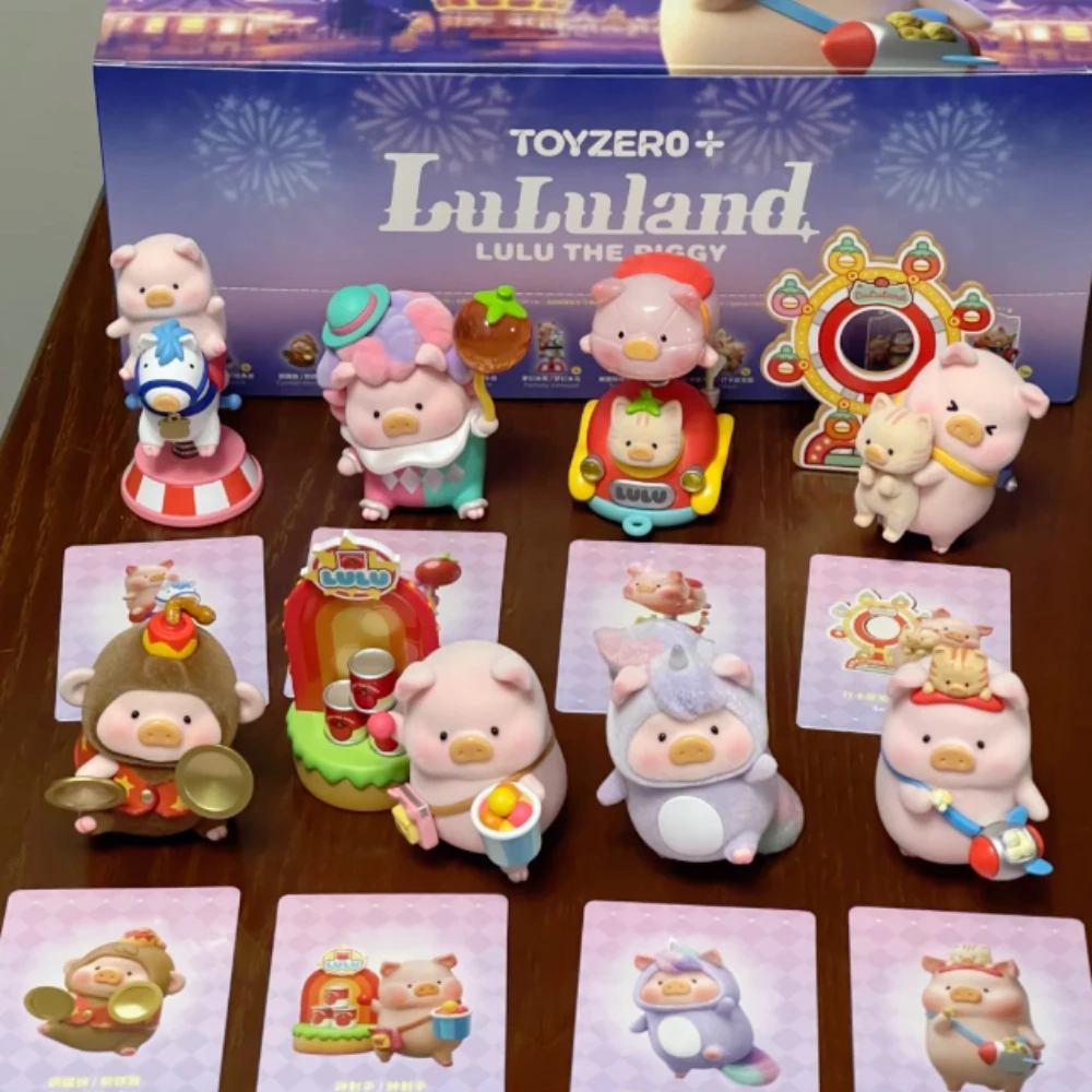 Фото Lulu The Piggy Luland слепая коробка милая кукла-свинья аниме куклы-сюрприз сумка коллекция модель фигурку персонаж мультфильма подарки №2