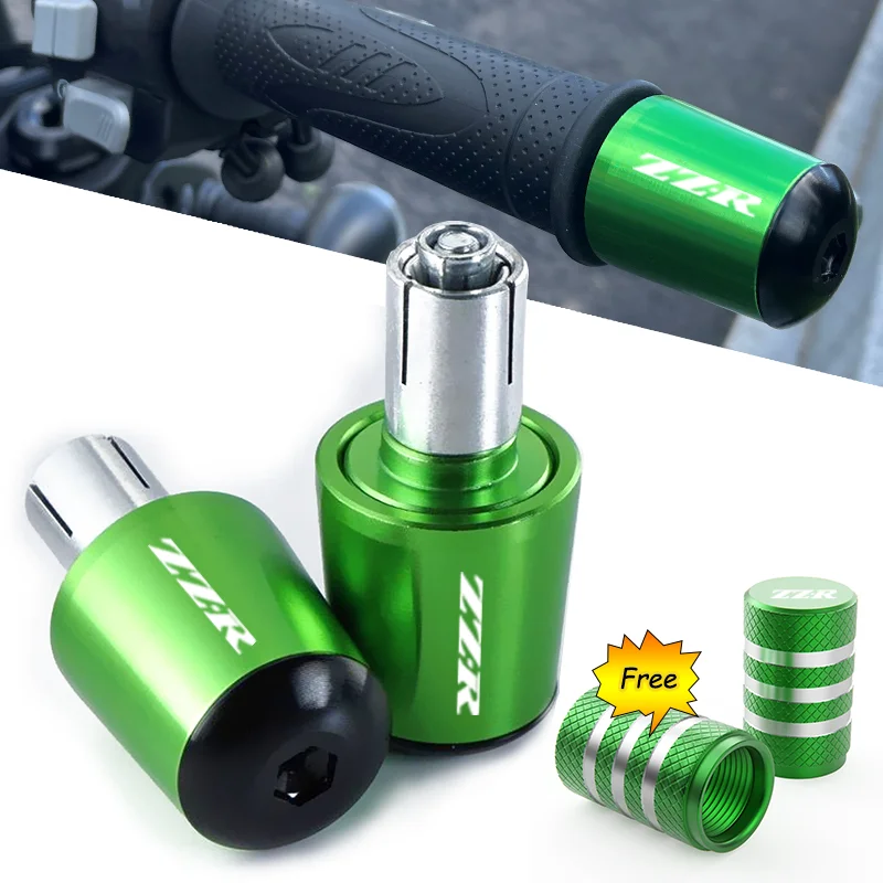 

For Kawasaki ZZR250 ZZR600 ZZR1200 ZZR1400 ZZR 250 600 1200 1400 Motorcycle CNC Handle Bar Handlebar Grips Cap End handle Plugs