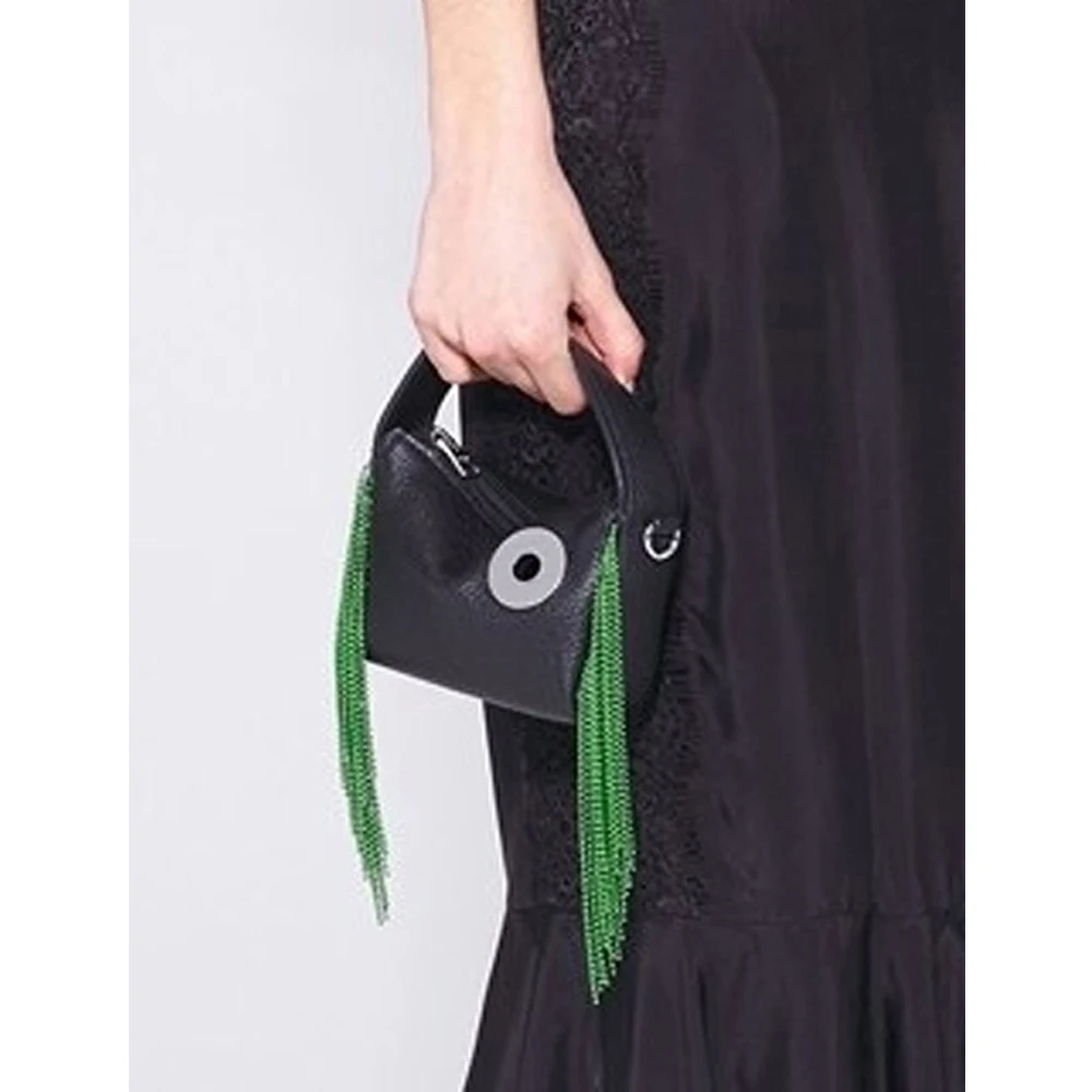 Luxury Designer Bag Fashion Ring Crossbody Bags for Women Beading Tassel Women's Handbags Mini Shoulder Bag Ladies Purses Clutch